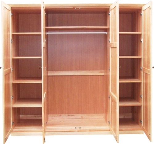 Szafa drewniana SDB-4a, drewno lite olcha lakierowana