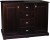 komoda drewniana KDM-9a, drewno modrzew, kolor wenge, wieniec prosty
