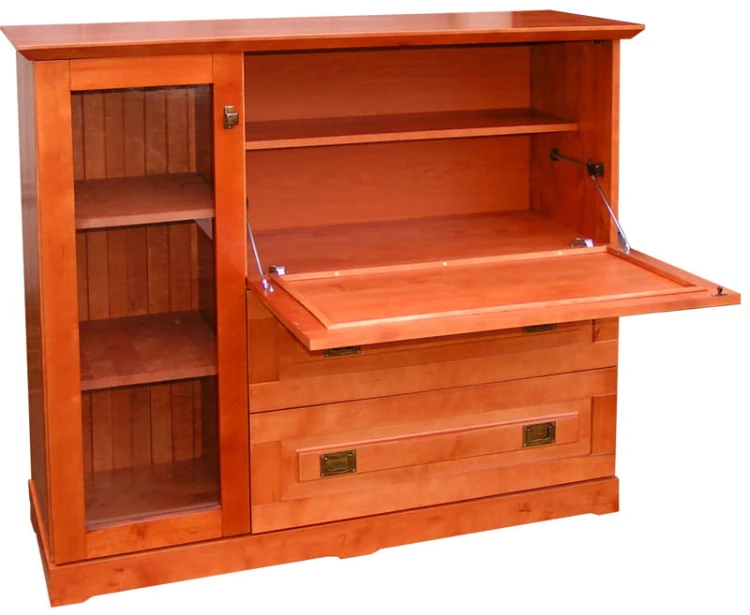 komoda barek drewniany KDB2, drewno olcha, kolor calvados