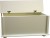 skrzynia drewniana SKM-1, kolor ecru, wieniec dolny stopka