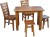 zestaw krzesło drewniane K-3 kratka, taboret prosty, stół drewniany STM-2