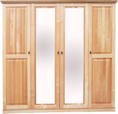 Szafa drewniana SDB-4a, drewno lite olcha lakierowana