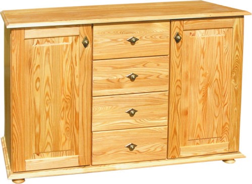 komoda drewniana KDM-9a, drewno modrzew, stopka