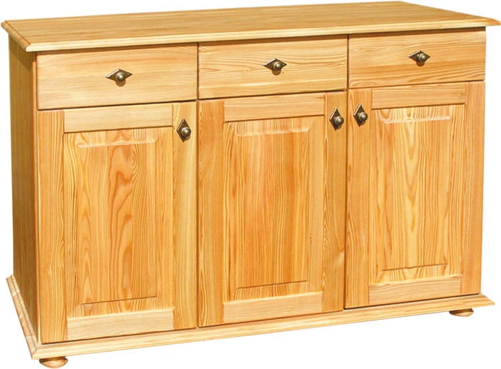 komoda drewniana KDM-9b, drewno modrzew, stopka