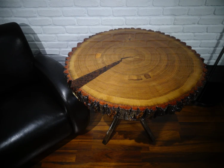 blat plaster dębu live edge