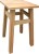 taboret drewniany prosty, drewno lite modrzew lakierowany